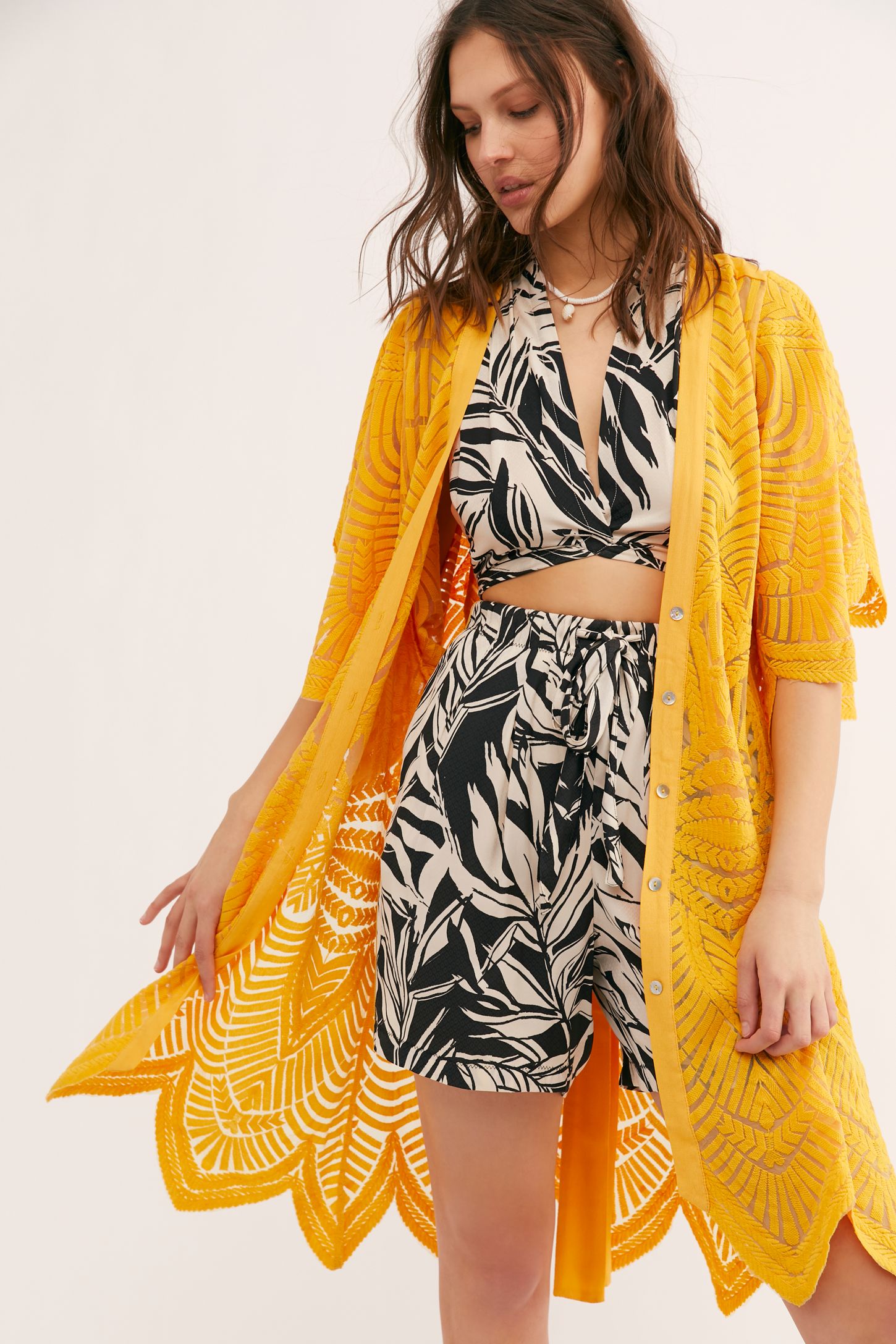 Slide View 1: Cypress Lace Kimono