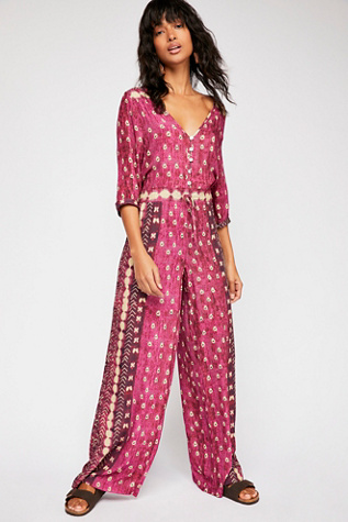 free people pink jumpsuit
