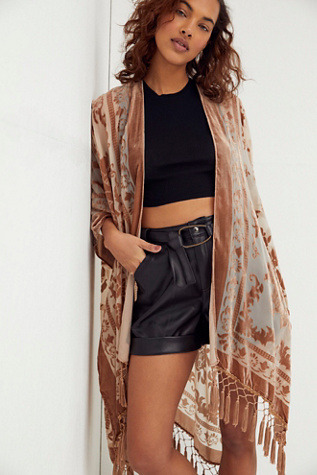 Free People Nightbird Burnout Kimono - 48094460