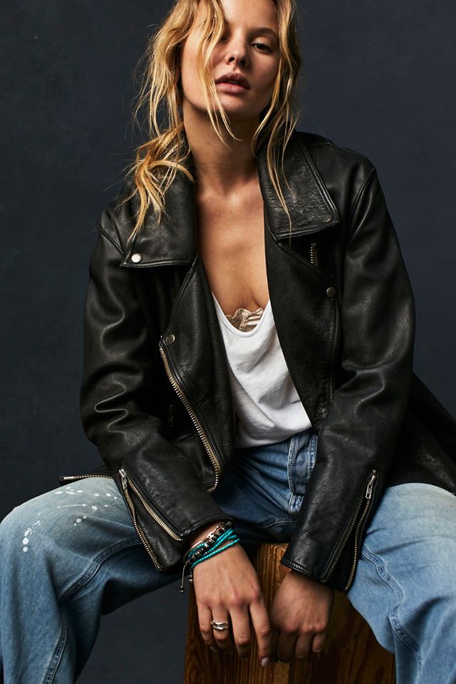 Free People Jealousy Leather Moto Jacket. 7