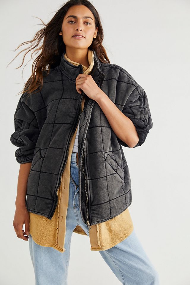 Dolman Quilted Knit Jacket Free People