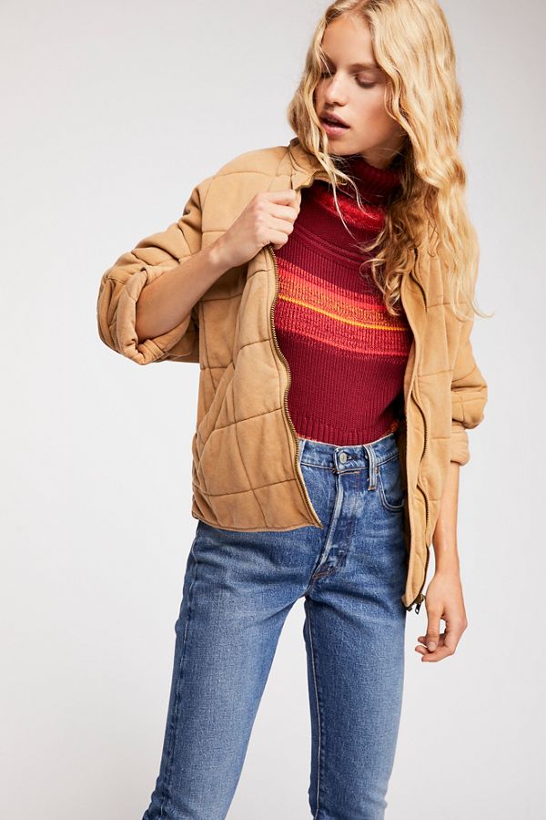 Slide View 4: Dolman Quilted Knit Jacket