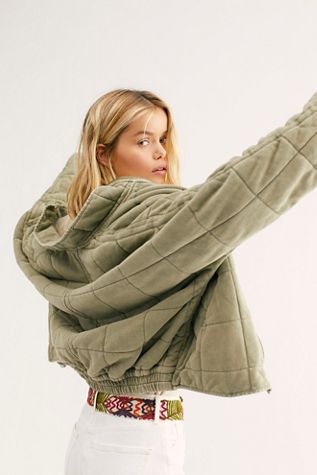 Dolman Quilted Knit Jacket