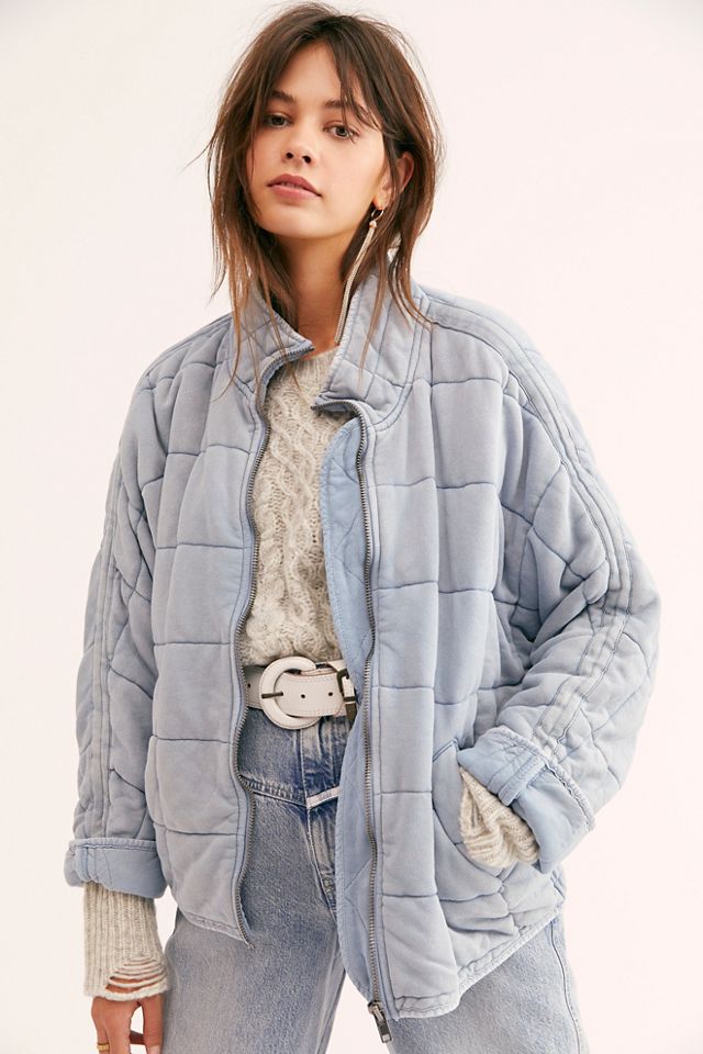 Dolman Quilted Knit Jacket Free People