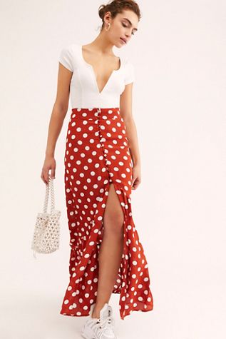 Unbutton Me Maxi Skirt