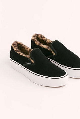 Sherpa Platform Classic Slip-On Sneakers | Free People