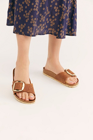 birkenstock big buckle cognac 39