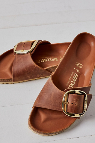 birkenstock madrid cognac big buckle