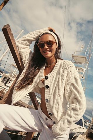 Bonfire Cable Knit Cardi
