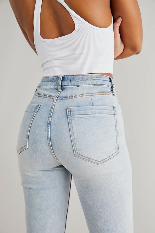 CRVY HighRise Vintage Straight Jeans Free People