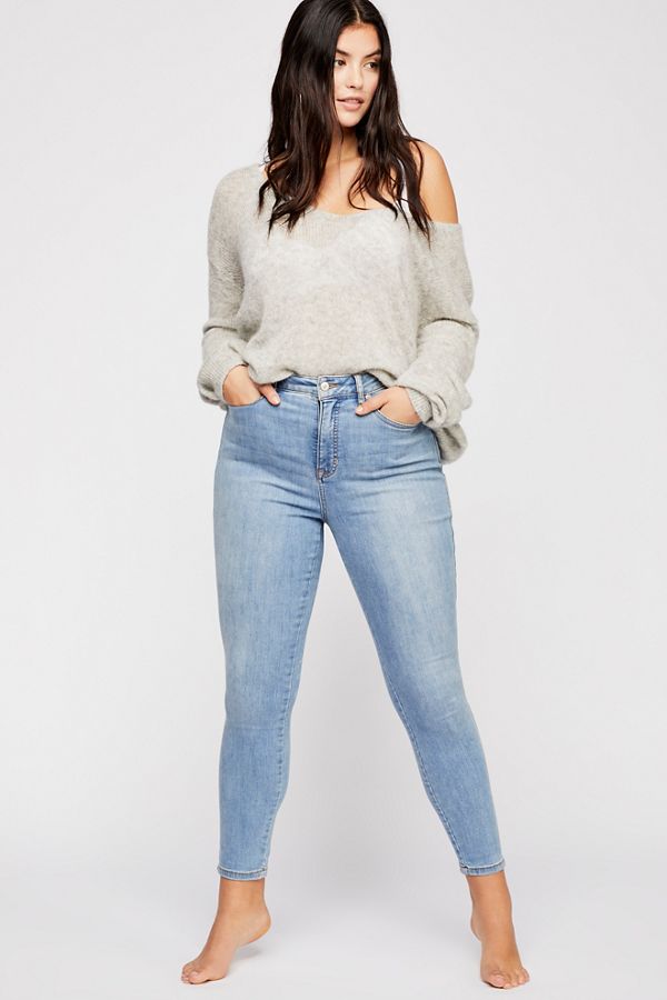 Slide View 6: CRVY High-Rise Super Skinny Jeans