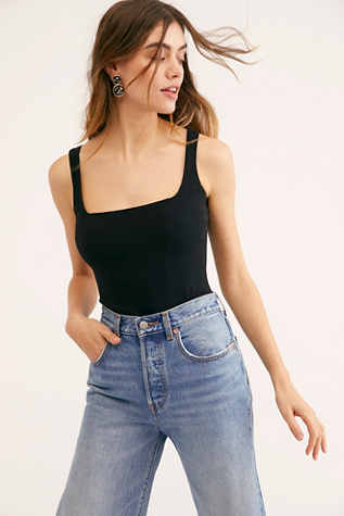 free people square neck bodysuit