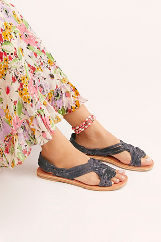 huarache sandals with ankle strap