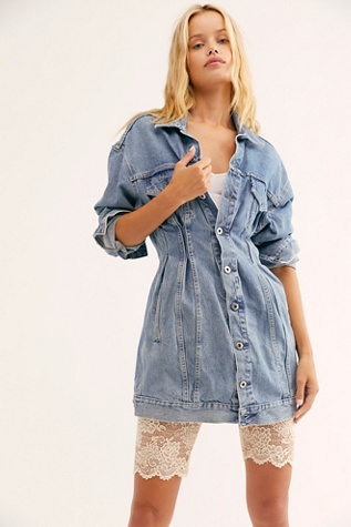 denim trucker dress