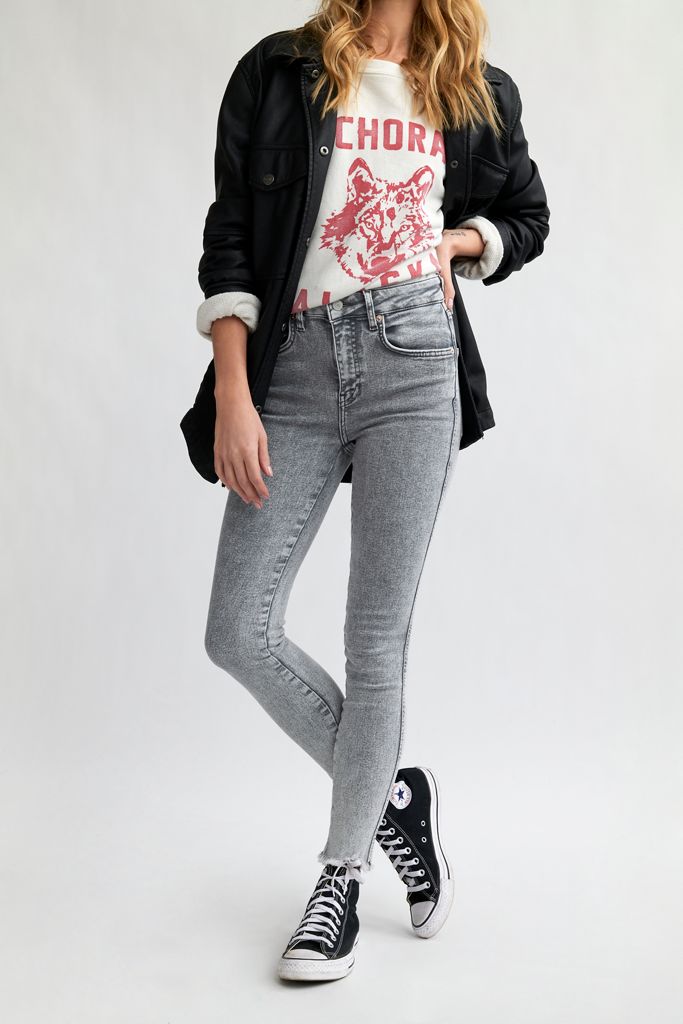 raw high rise jegging free people