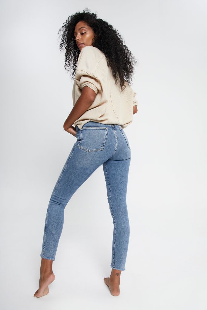 raw high rise jegging free people