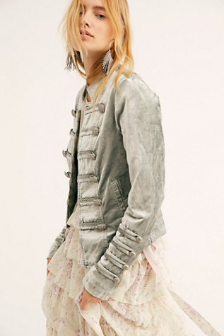 free people fitted military jacket