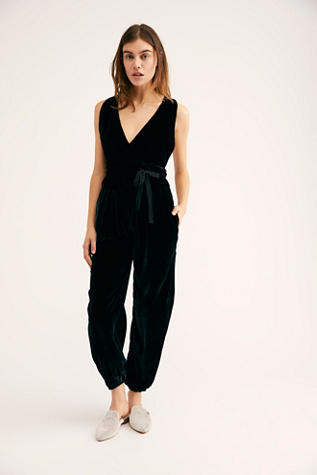 free people black jumpsuit