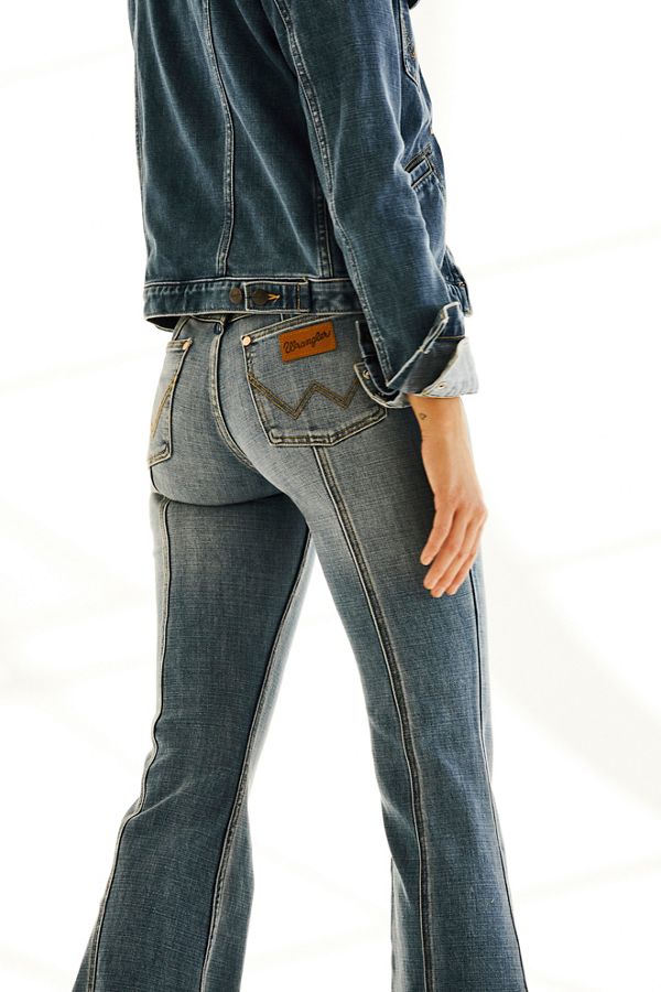 Wrangler Seamed Flare Jeans Free People UK