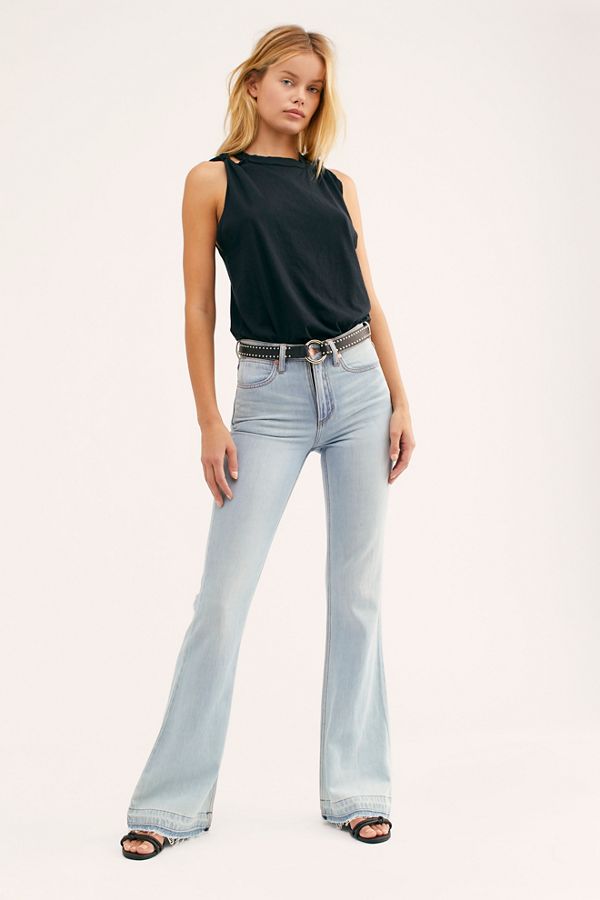 wrangler black flare jeans