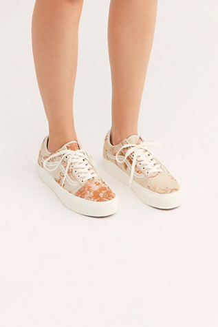 old skool floral platform sneaker