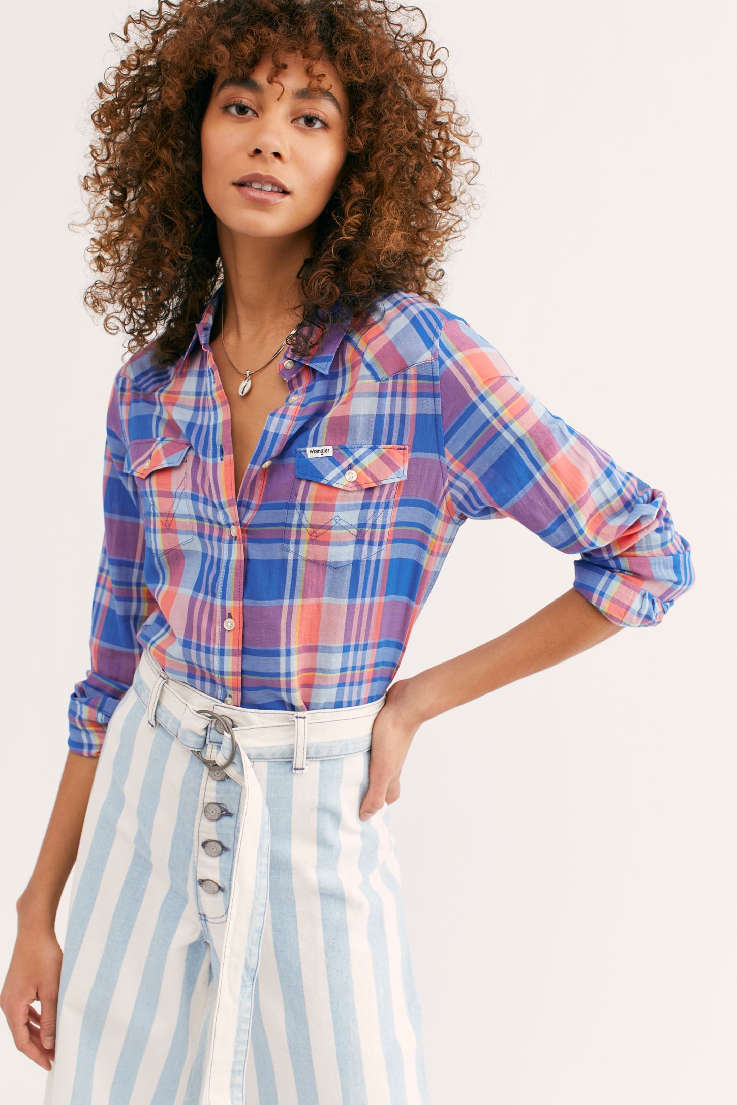 Slide View 1: Wrangler Western Check Shirt