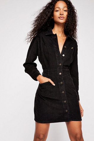 warehouse cord western dress