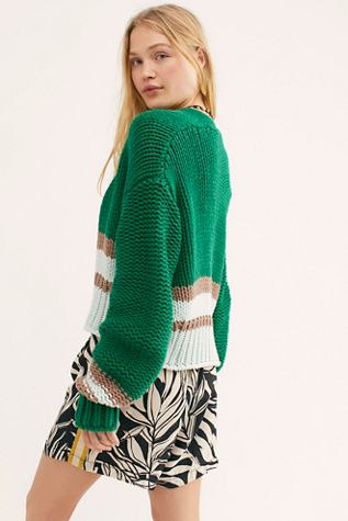 Glow For It Color Block Cardi