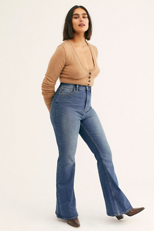 high flare jeans