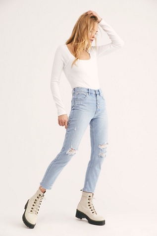 free people blossom rigid skinny jeans