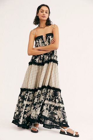 Anais Mixed Print Dress