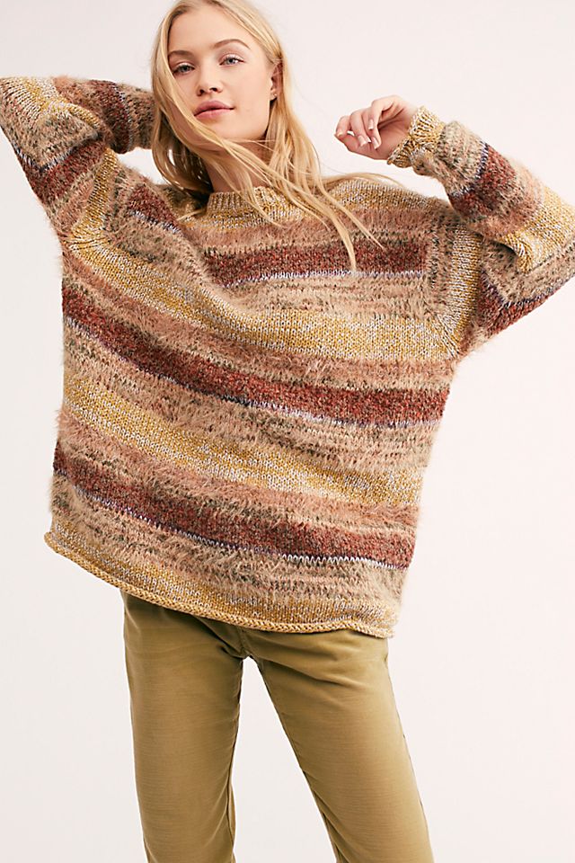 free people high low sweater