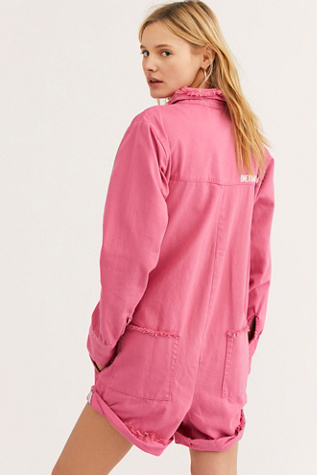 one teaspoon pop pink prophecy jumpsuit