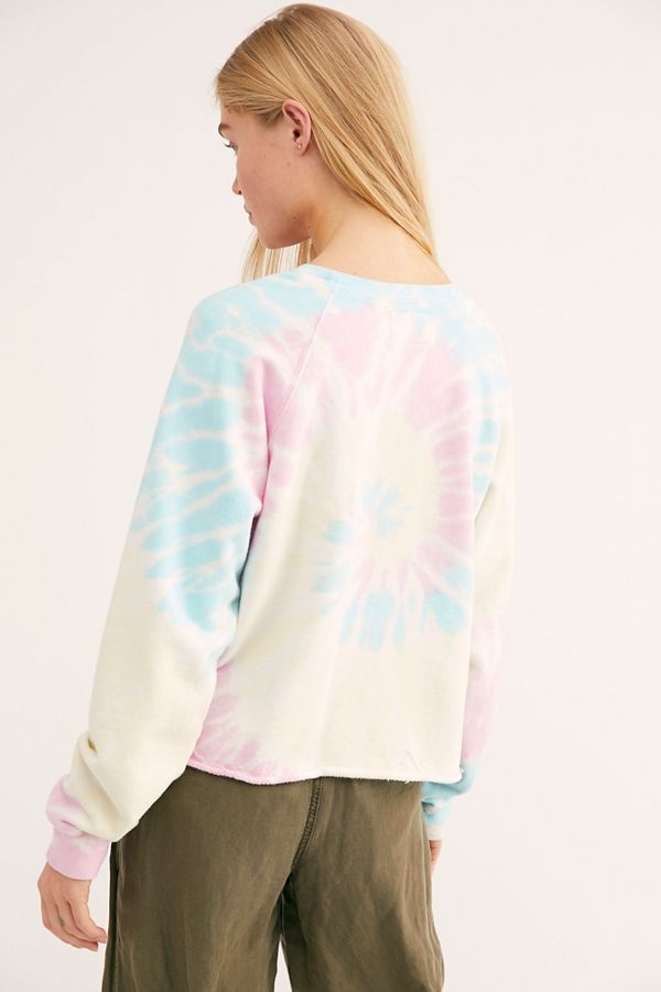 Slide View 2: Woodstock Tie Dye Graphic Sweatshirt 