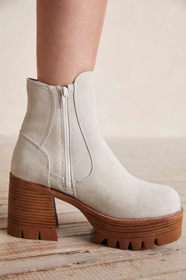 double platform ankle boots
