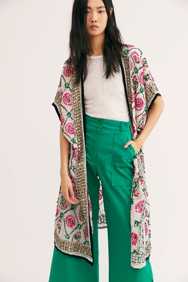 Slide View 2: Athena Embroidered Kimono
