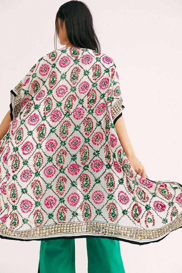 Slide View 3: Athena Embroidered Kimono