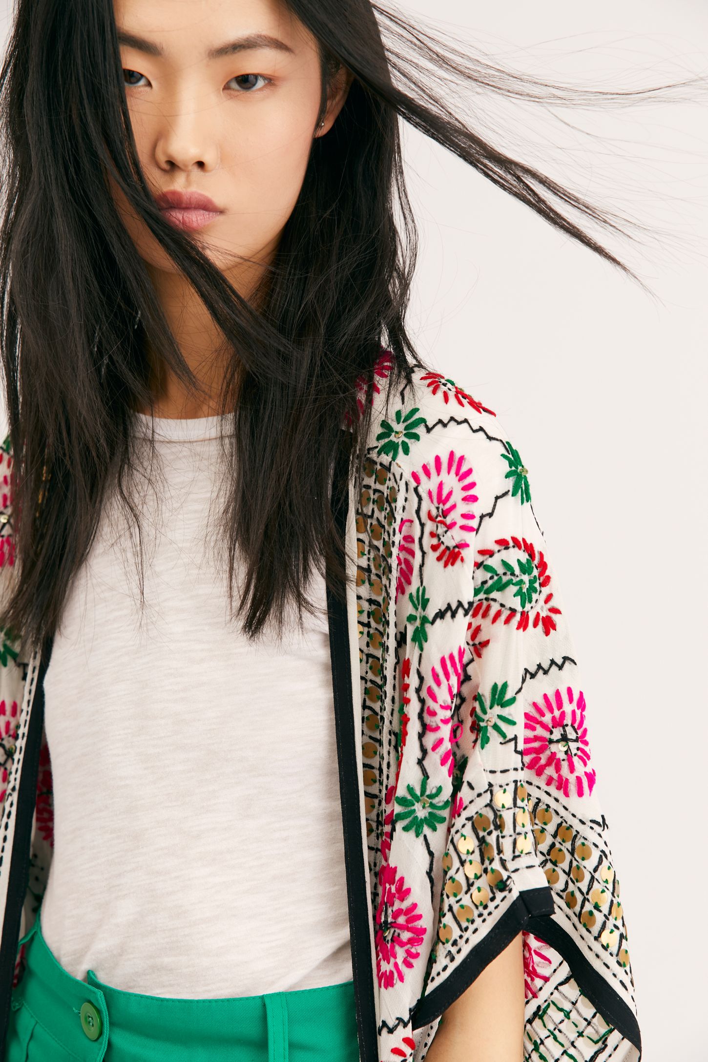 Slide View 4: Athena Embroidered Kimono