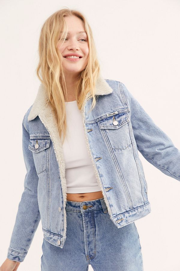 Slide View 3: Rolla’s Denim Sherpa Jacket