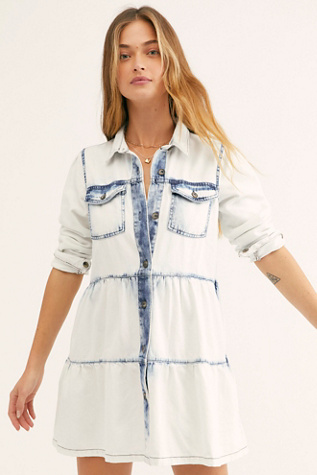 free people nicole denim dress