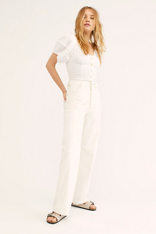 citizens of humanity reese cuffed straight leg jeans