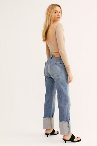 citizens of humanity reese cuffed straight leg jeans