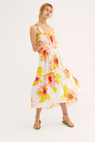 free people floral midi dress