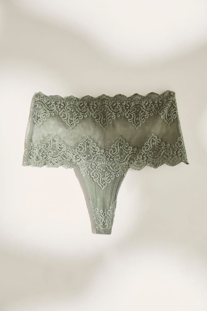 So Fine Lace HighWaist Thong Free People