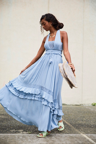 free people blue maxi