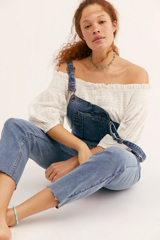 free people skinny overalls