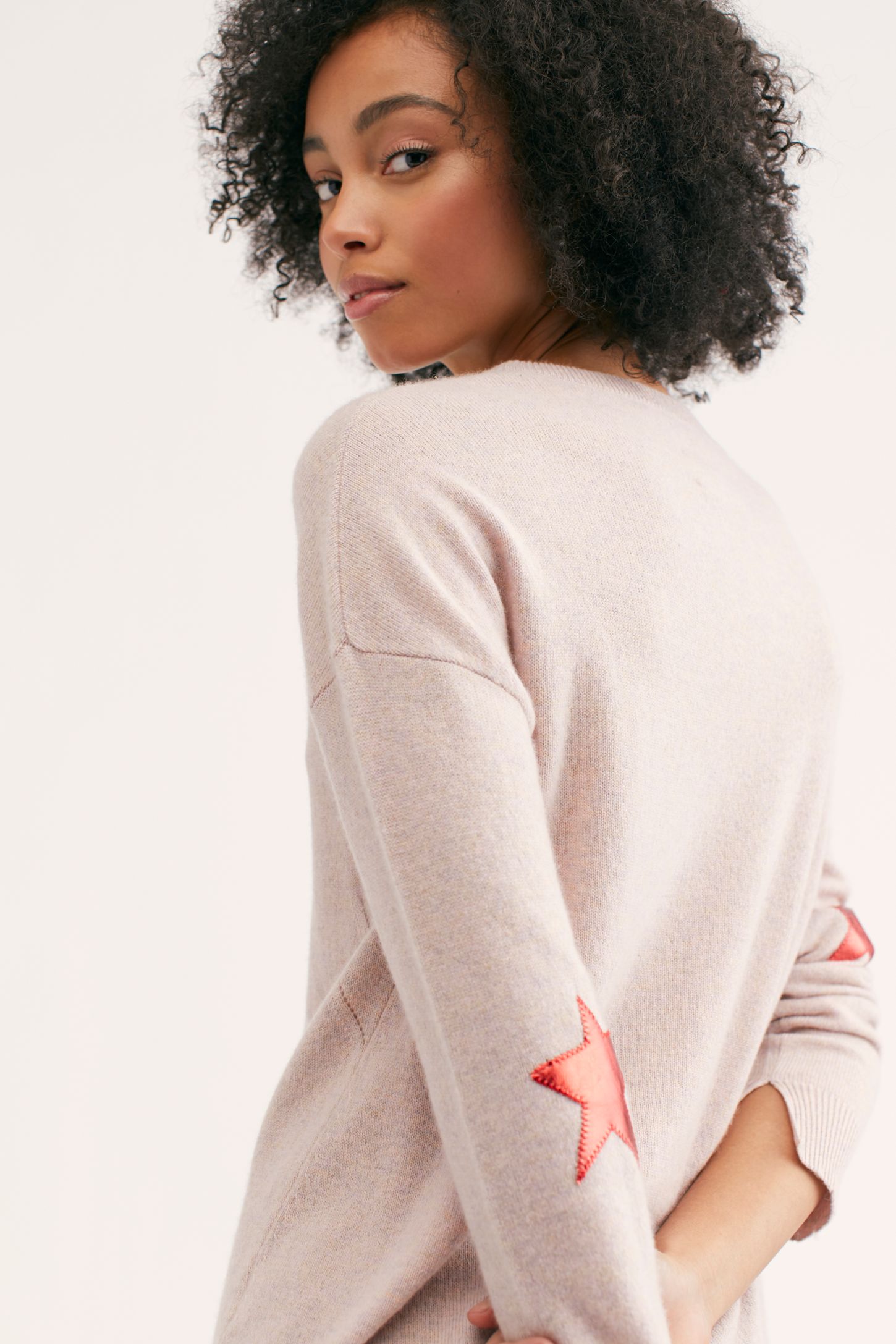 Slide View 4: Cici Patch Cashmere Sweater