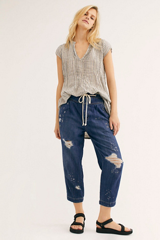free people drawstring jeans
