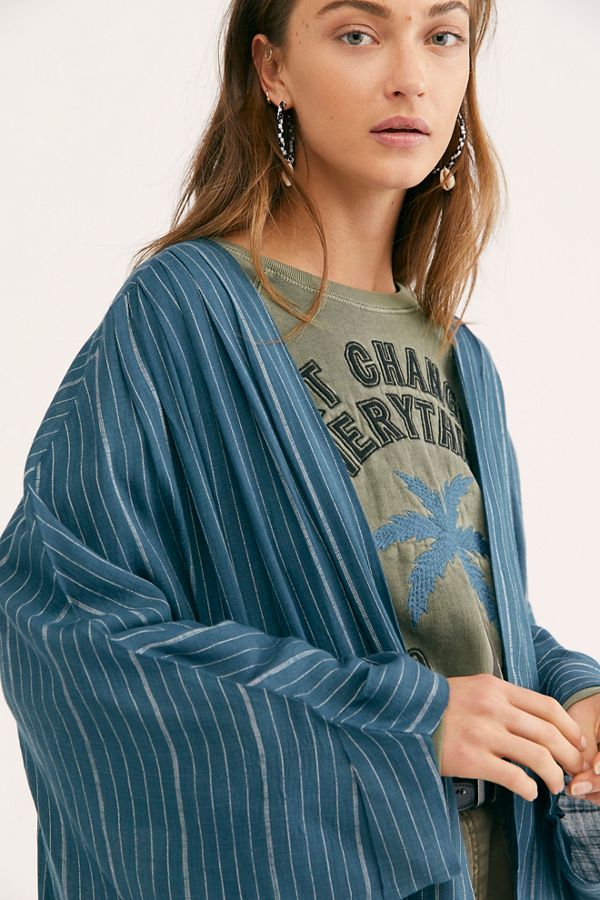 Slide View 3: Beach House Stripe Kimono