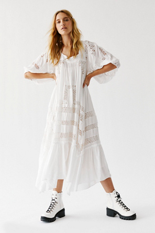 free people long white dress